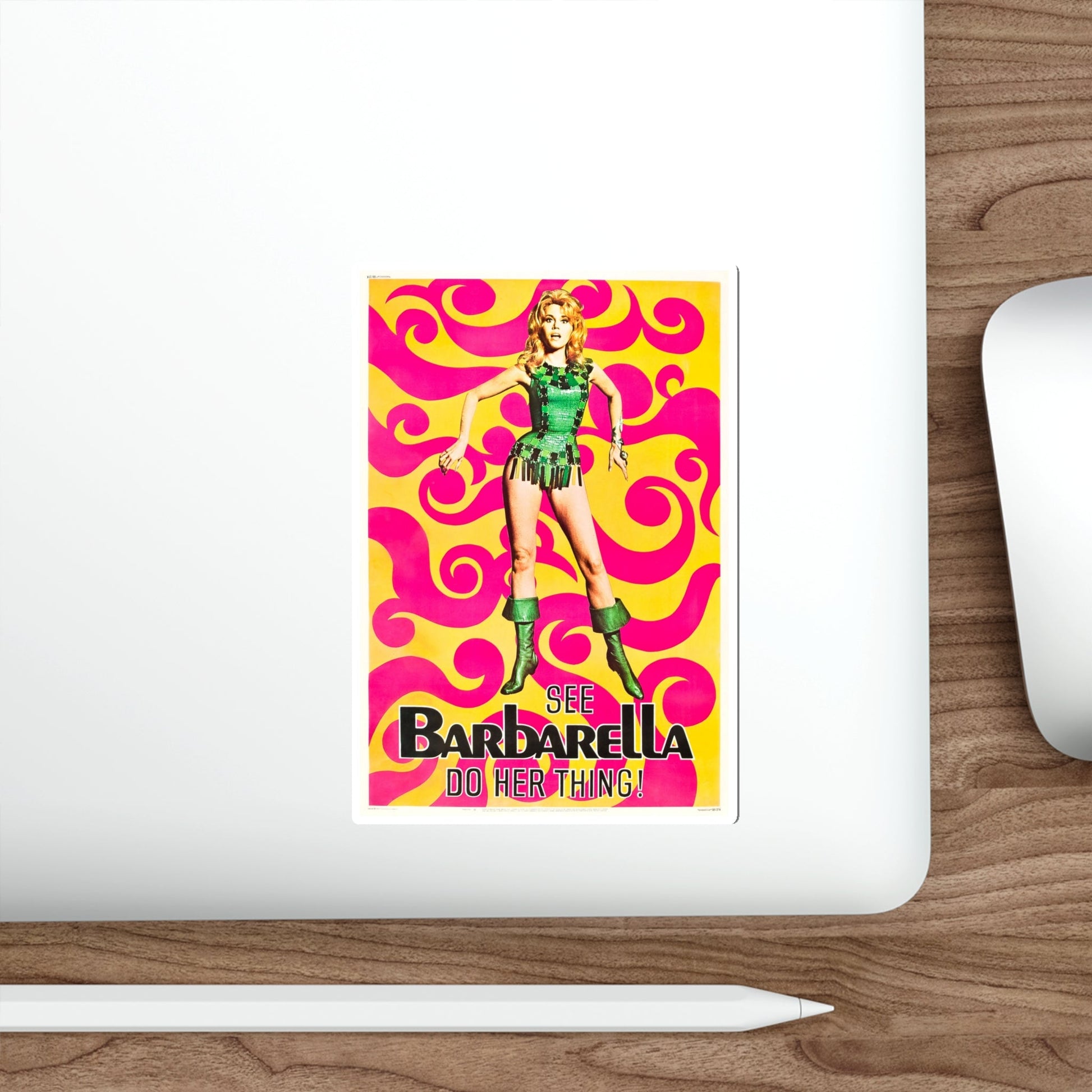 BARBARELLA (2) 1968 Movie Poster STICKER Vinyl Die-Cut Decal-The Sticker Space