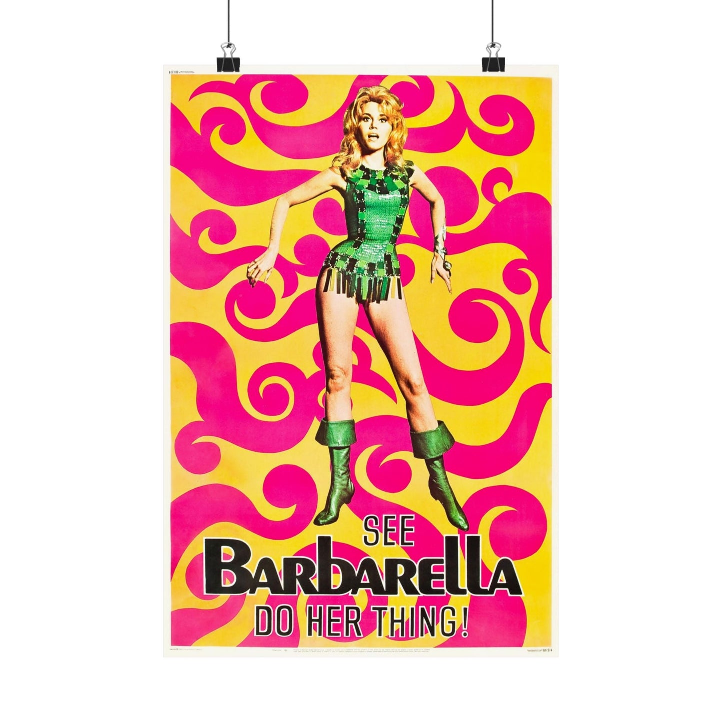 BARBARELLA (2) 1968 - Paper Movie Poster-12″ x 18″-The Sticker Space