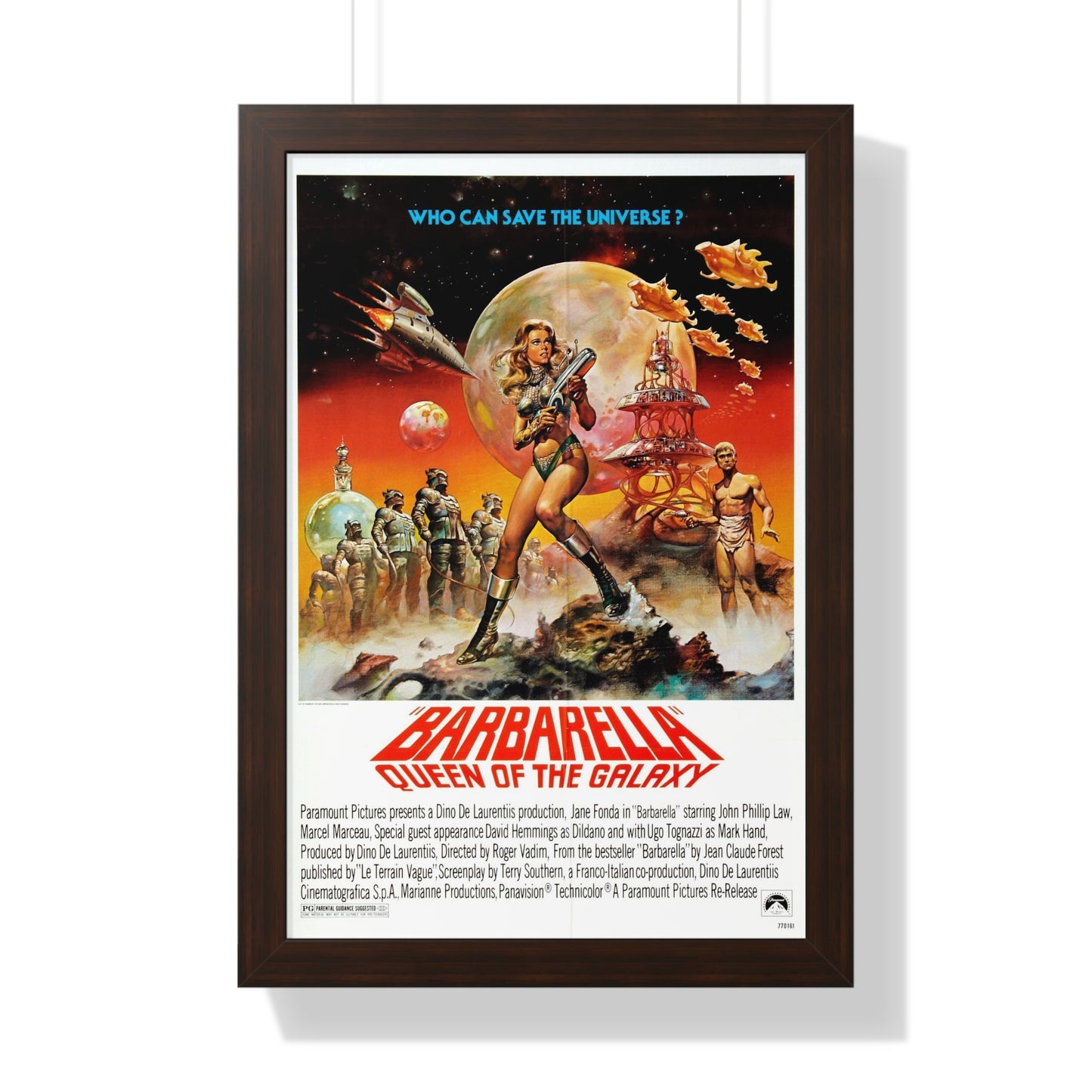 BARBARELLA - QUEEN OF THE GALAXY 1968 - Framed Movie Poster-16″ x 24″-The Sticker Space