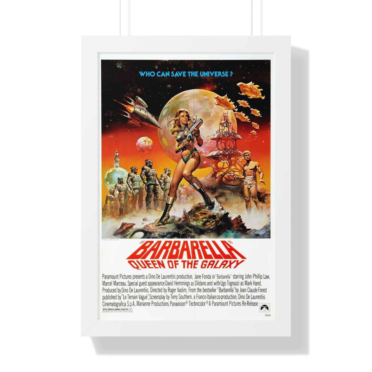 BARBARELLA - QUEEN OF THE GALAXY 1968 - Framed Movie Poster-16″ x 24″-The Sticker Space