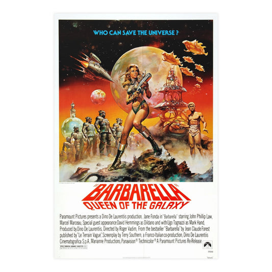 BARBARELLA - QUEEN OF THE GALAXY 1968 - Paper Movie Poster-24″ x 36″ (Vertical)-The Sticker Space