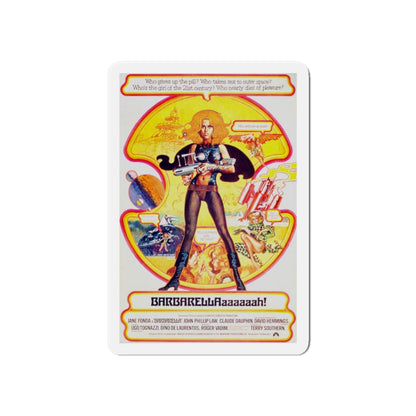 BARBARELLA (RE-RELEASE) 1968 Movie Poster - Die-Cut Magnet-6 × 6"-The Sticker Space