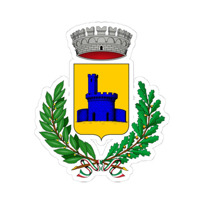 Barbaresco Italia-Stemma (Italy) (Coat of Arms) STICKER Vinyl Kiss-Cut Decal 4 Inch White - The Sticker Space