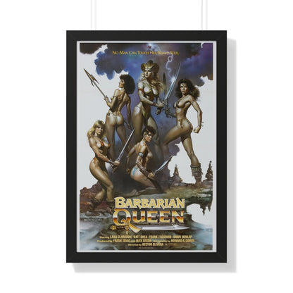 BARBARIAN QUEEN 1985 - Framed Movie Poster-20" x 30"-The Sticker Space