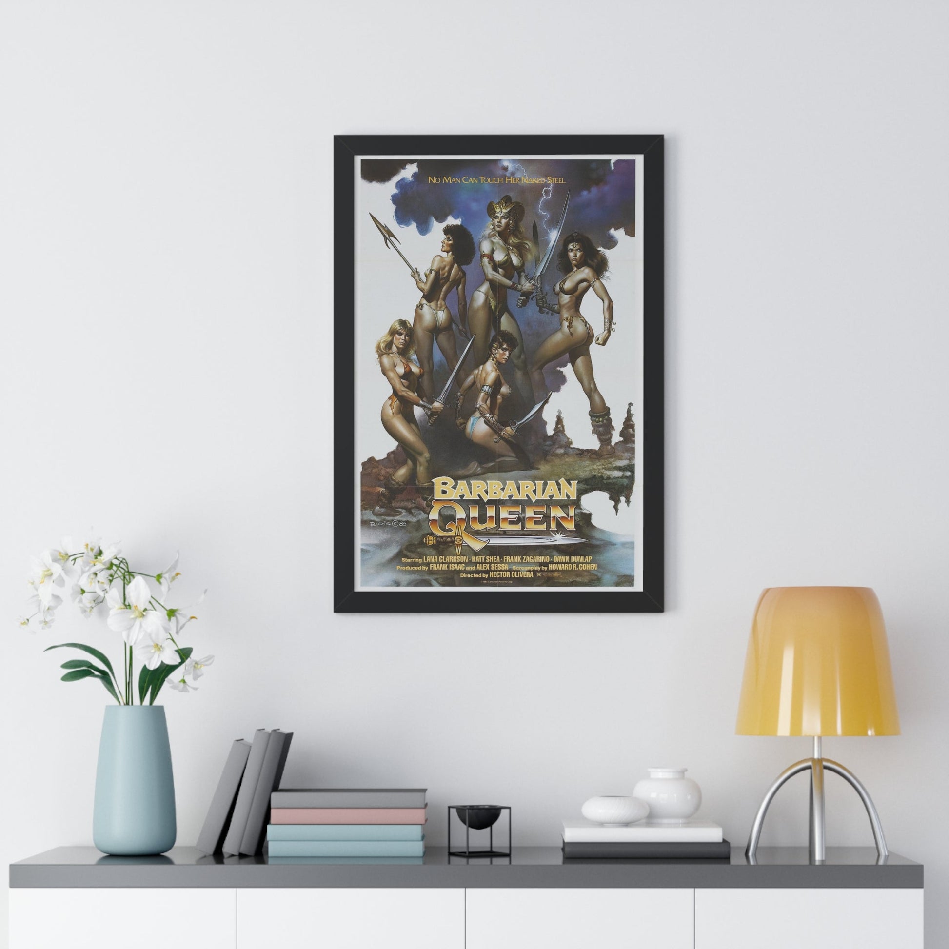 BARBARIAN QUEEN 1985 - Framed Movie Poster-The Sticker Space