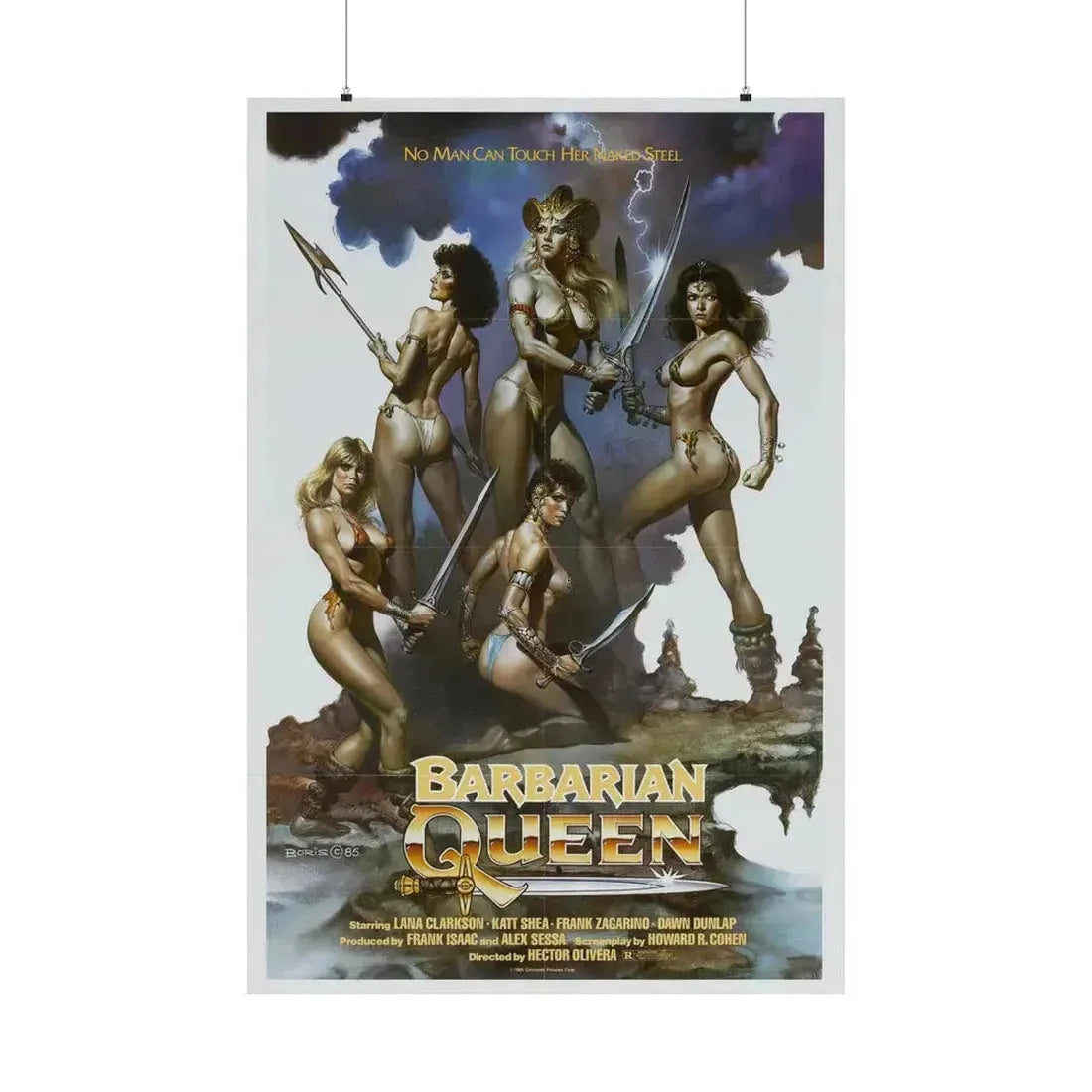 BARBARIAN QUEEN 1985 - Paper Movie Poster 36" x 54" Matte - The Sticker Space