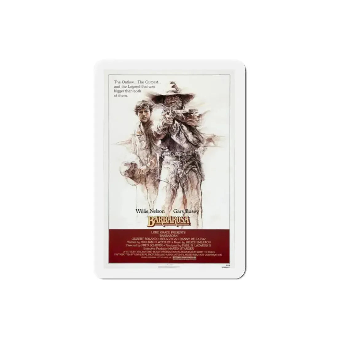 Barbarosa 1982 Movie Poster Refrigerator Magnet - The Sticker Space