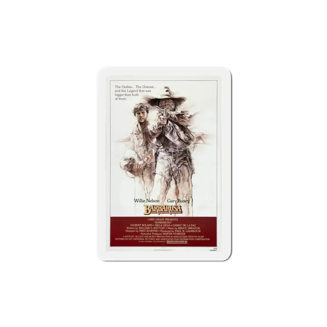 Barbarosa 1982 Movie Poster Refrigerator Magnet - The Sticker Space