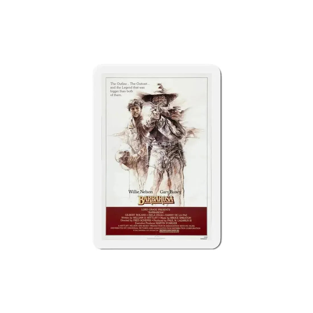 Barbarosa 1982 Movie Poster Refrigerator Magnet - The Sticker Space