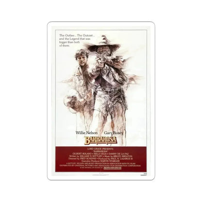 Barbarosa 1982 Movie Poster - STICKER Vinyl Kiss-Cut Decal 2 Inch White - The Sticker Space