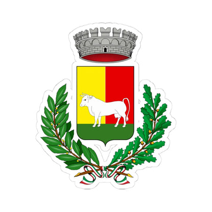 Barbata-Stemma (Italy) (Coat of Arms) STICKER Vinyl Kiss-Cut Decal 4 Inch White - The Sticker Space