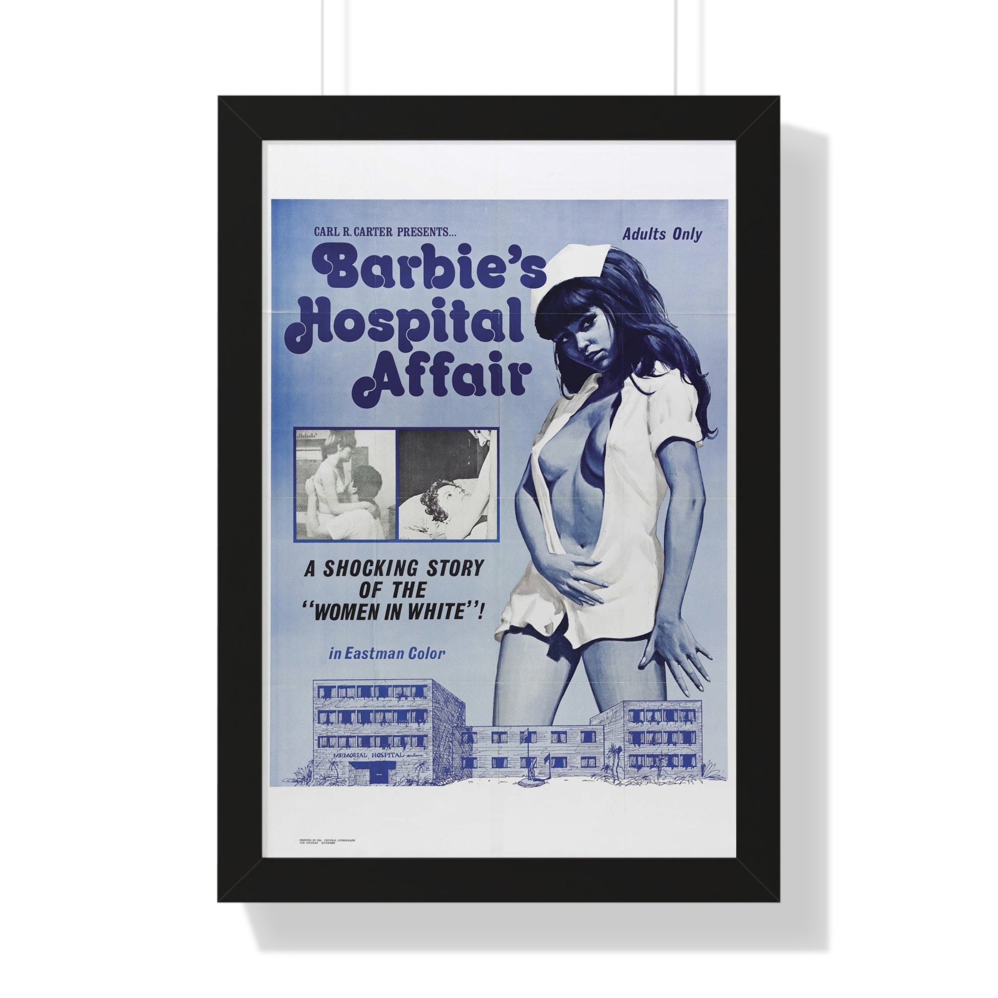 BARBIE'S HOSPITAL AFFAIR 1970 - Framed Movie Poster-16″ x 24″-The Sticker Space