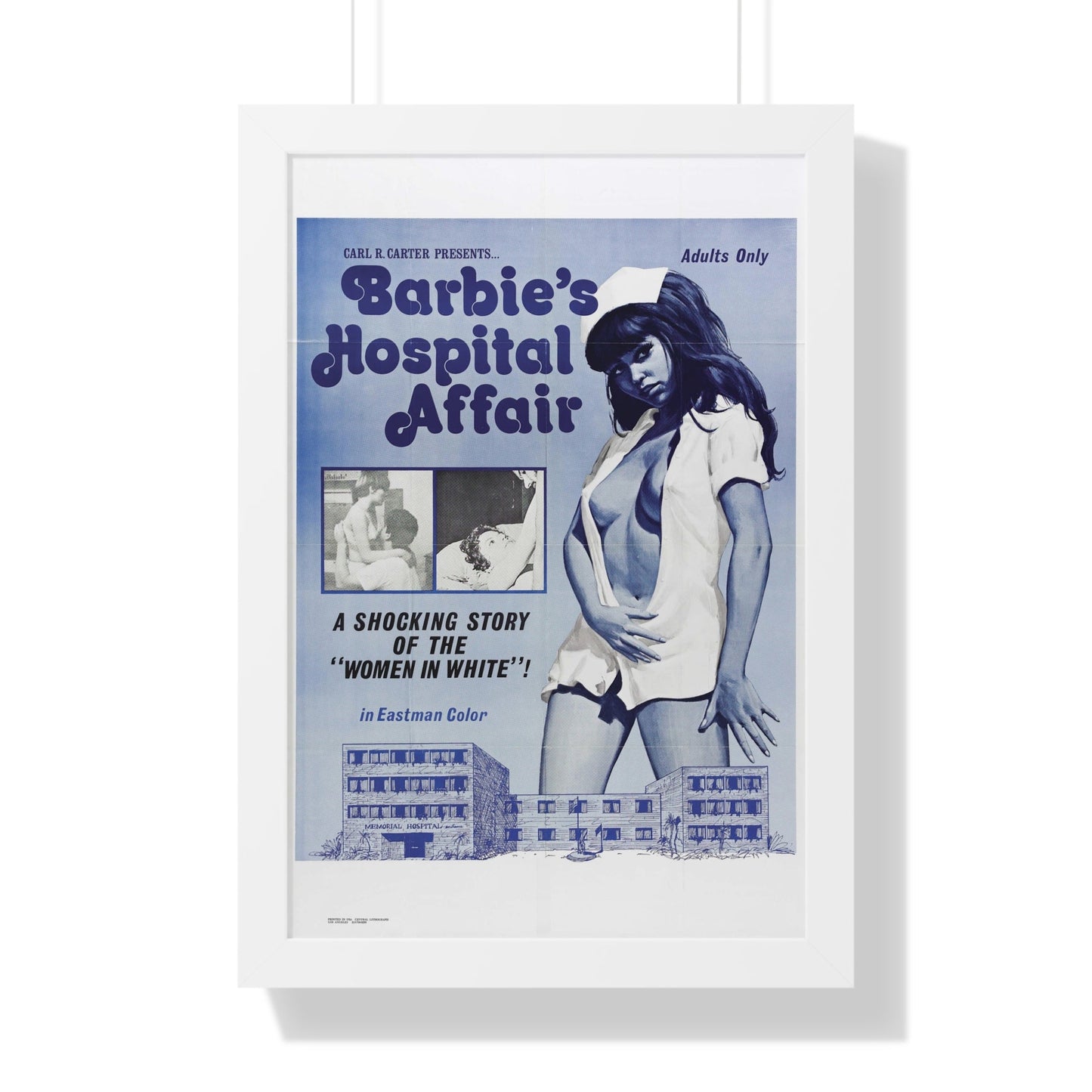 BARBIE'S HOSPITAL AFFAIR 1970 - Framed Movie Poster-16″ x 24″-The Sticker Space