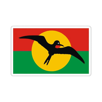 Barbuda Council Flag (Antigua and Barbuda) STICKER Vinyl Kiss-Cut Decal 3 Inch White - The Sticker Space