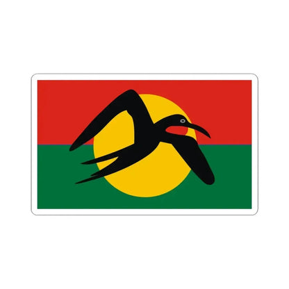 Barbuda Council Flag Old Reconstruction (Antigua and Barbuda) STICKER Vinyl Kiss-Cut Decal 3 Inch White - The Sticker Space