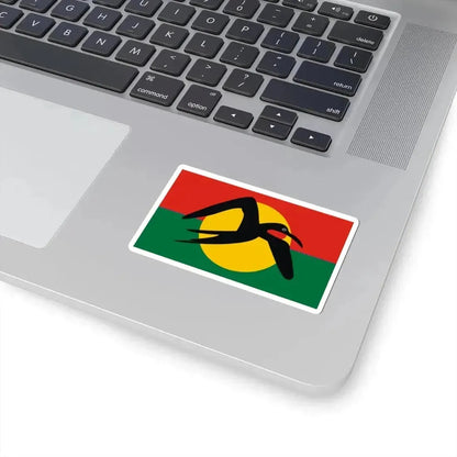 Barbuda Council Flag Old Reconstruction (Antigua and Barbuda) STICKER Vinyl Kiss-Cut Decal - The Sticker Space
