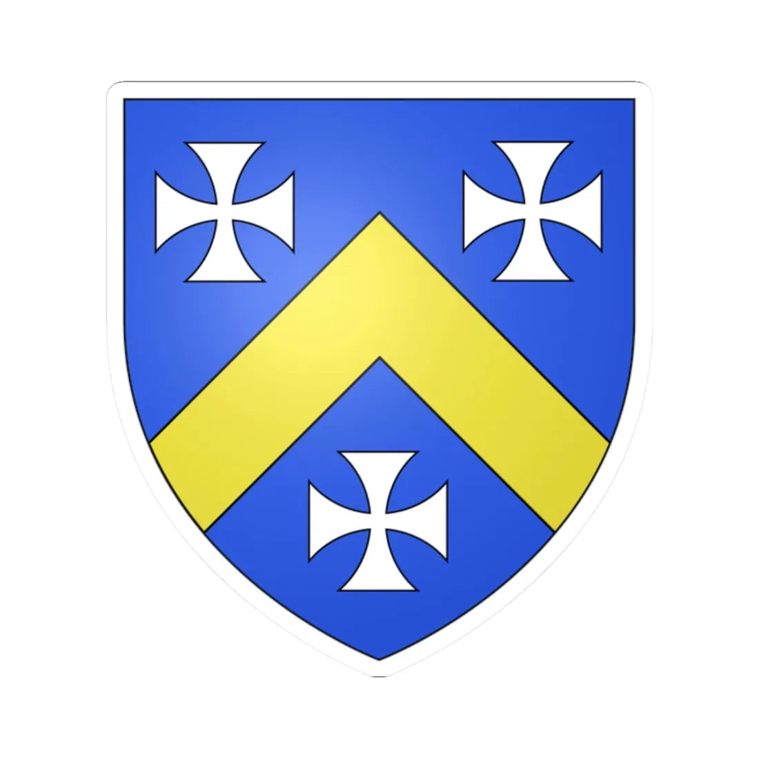 Barclay of Towie arms (Scotland) (Coat of Arms) STICKER Vinyl Kiss-Cut Decal 2 Inch White - The Sticker Space