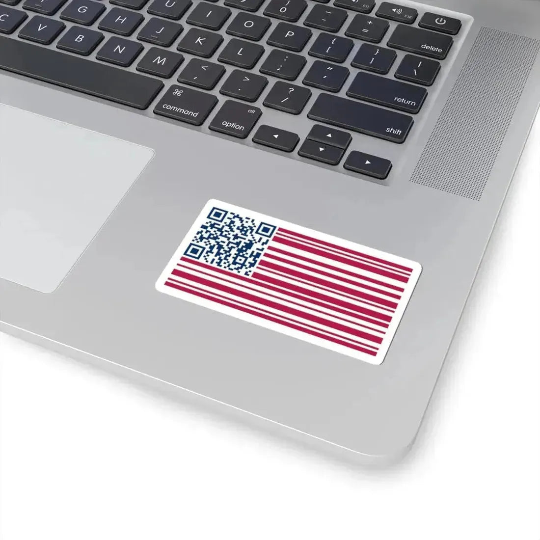 Barcode American Flag (United States) STICKER Vinyl Kiss-Cut Decal - The Sticker Space