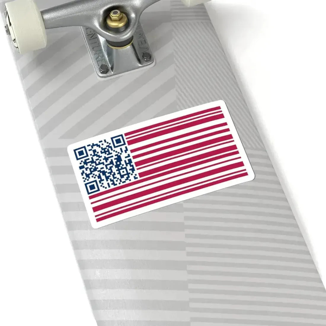 Barcode American Flag (United States) STICKER Vinyl Kiss-Cut Decal - The Sticker Space