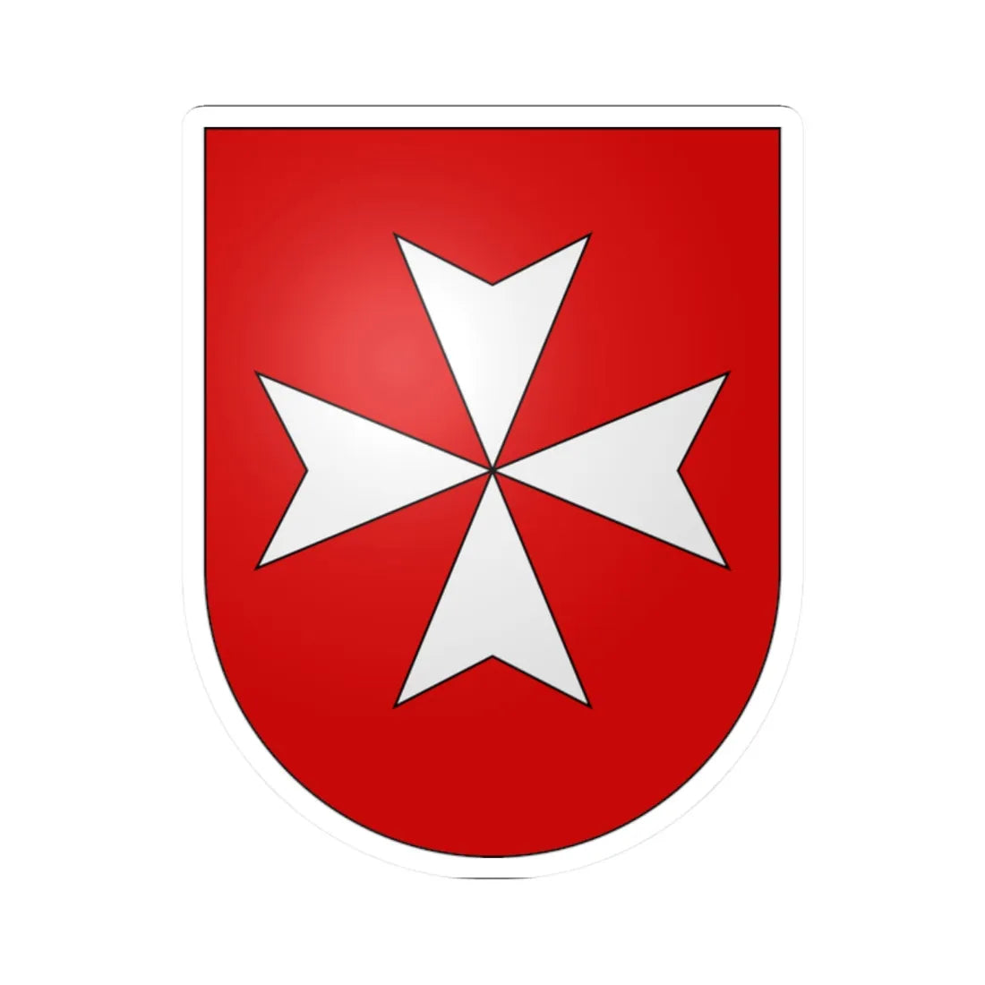 Bardonnex-coat of arms (Switzerland) (Coat of Arms) STICKER Vinyl Kiss-Cut Decal 2 Inch White - The Sticker Space