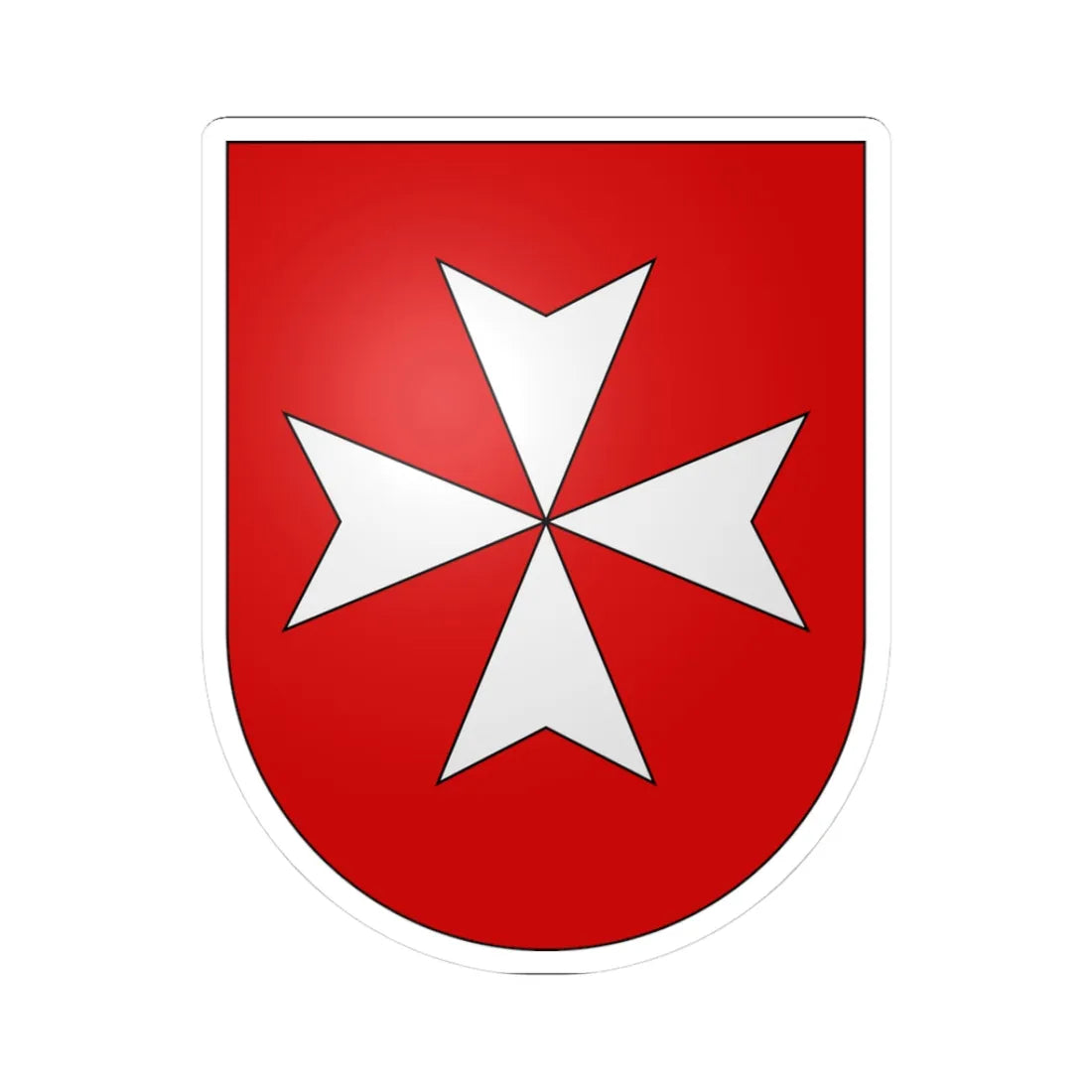 Bardonnex-coat of arms (Switzerland) (Coat of Arms) STICKER Vinyl Kiss-Cut Decal 3 Inch White - The Sticker Space