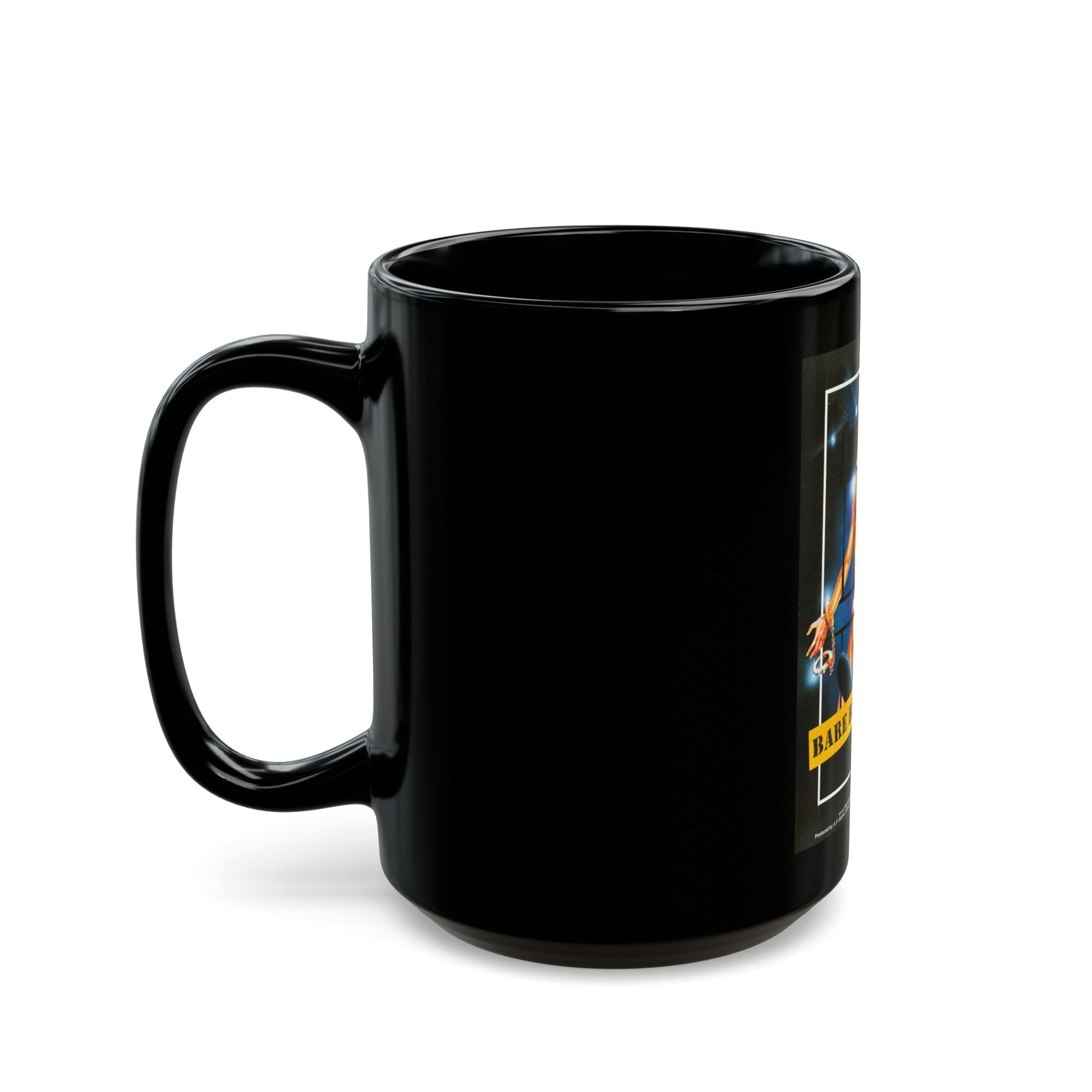 BARE BEHIND BARS 1980 Movie Poster - Black Coffee Mug-The Sticker Space