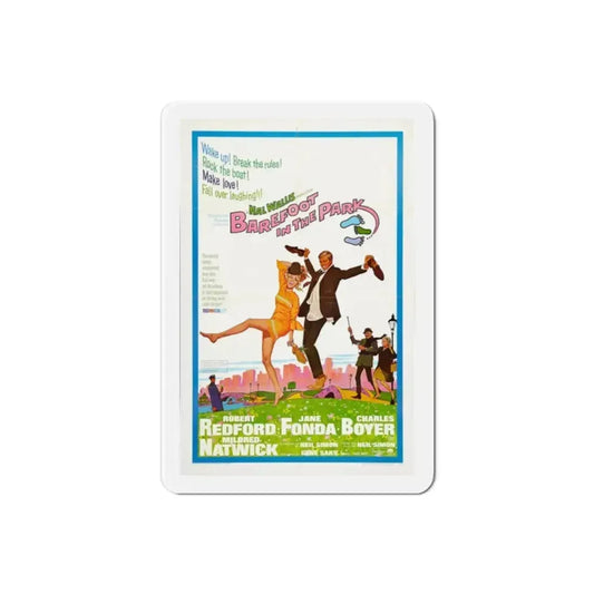 Barefoot in the Park 1967 Movie Poster Refrigerator Magnet 2 Inch - The Sticker Space