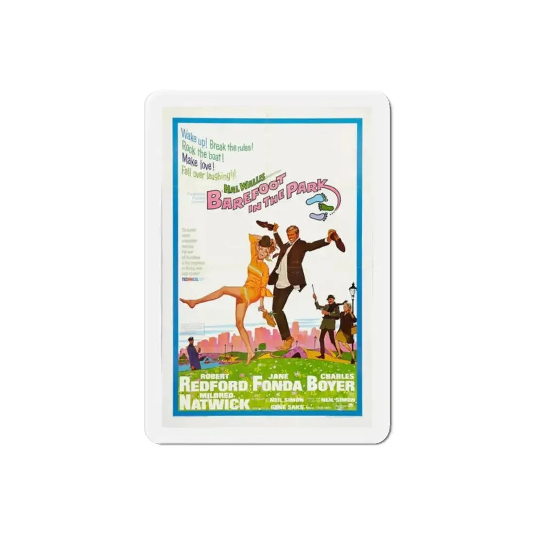 Barefoot in the Park 1967 Movie Poster Refrigerator Magnet - The Sticker Space