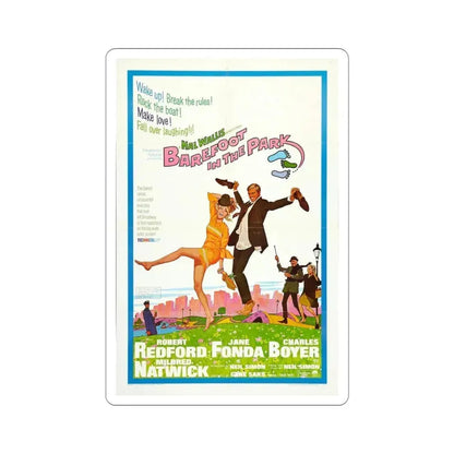 Barefoot in the Park 1967 Movie Poster STICKER Vinyl Die-Cut Decal 4 Inch - The Sticker Space