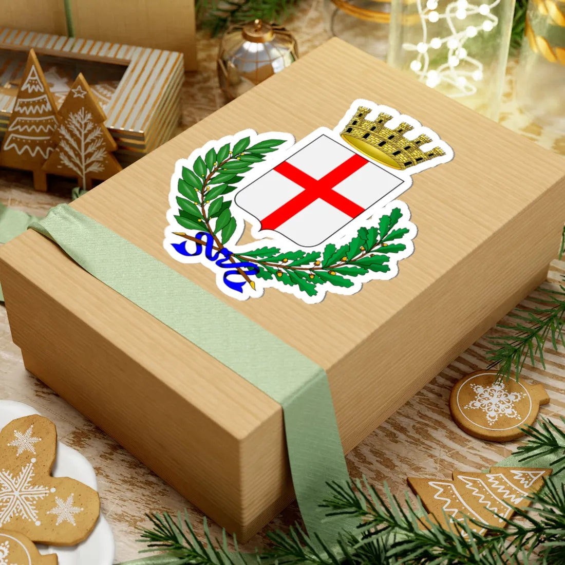 Barge-Stemma (Italy) (Coat of Arms) STICKER Vinyl Kiss-Cut Decal - The Sticker Space