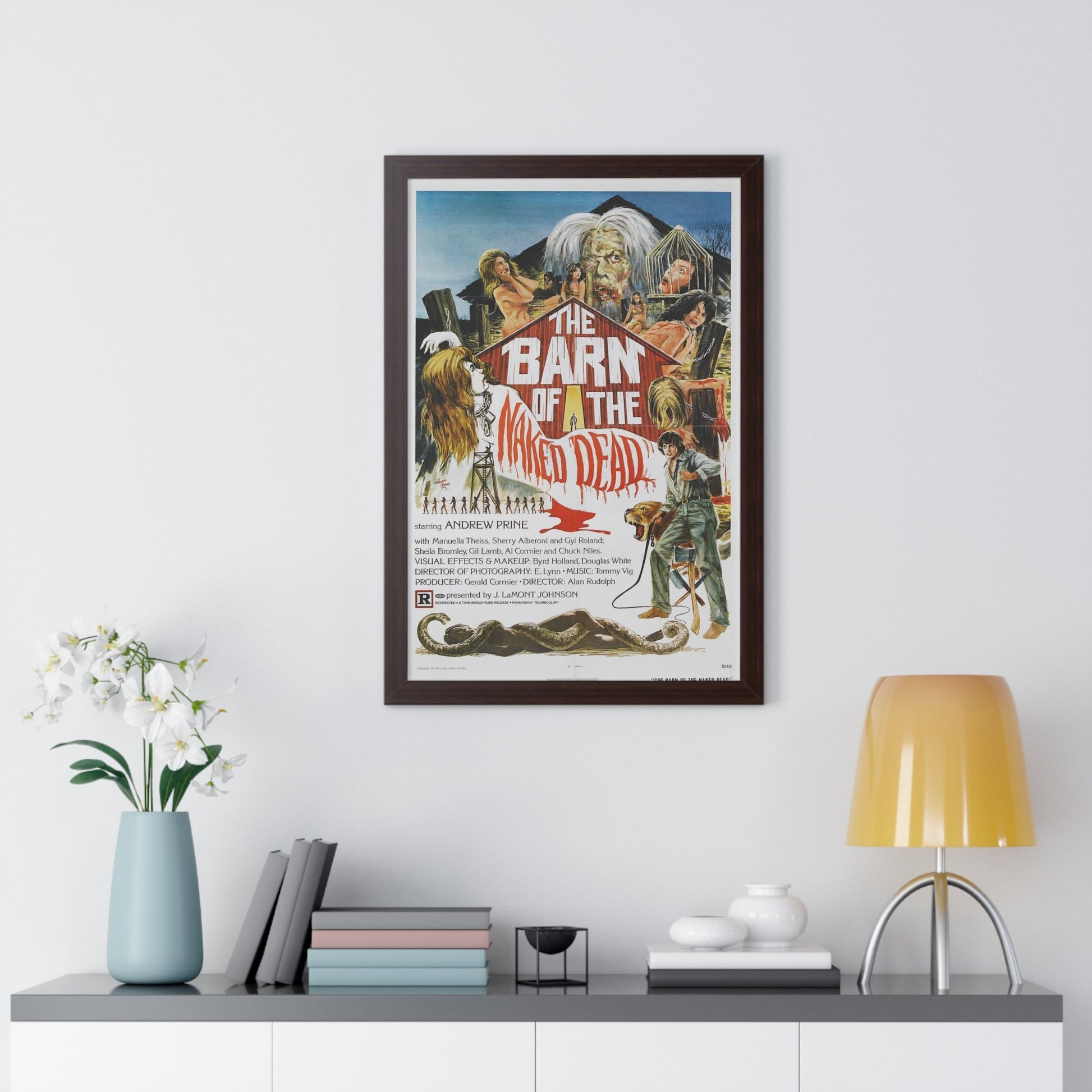 BARN OF THE NAKED DEAD 1974 - Framed Movie Poster-The Sticker Space