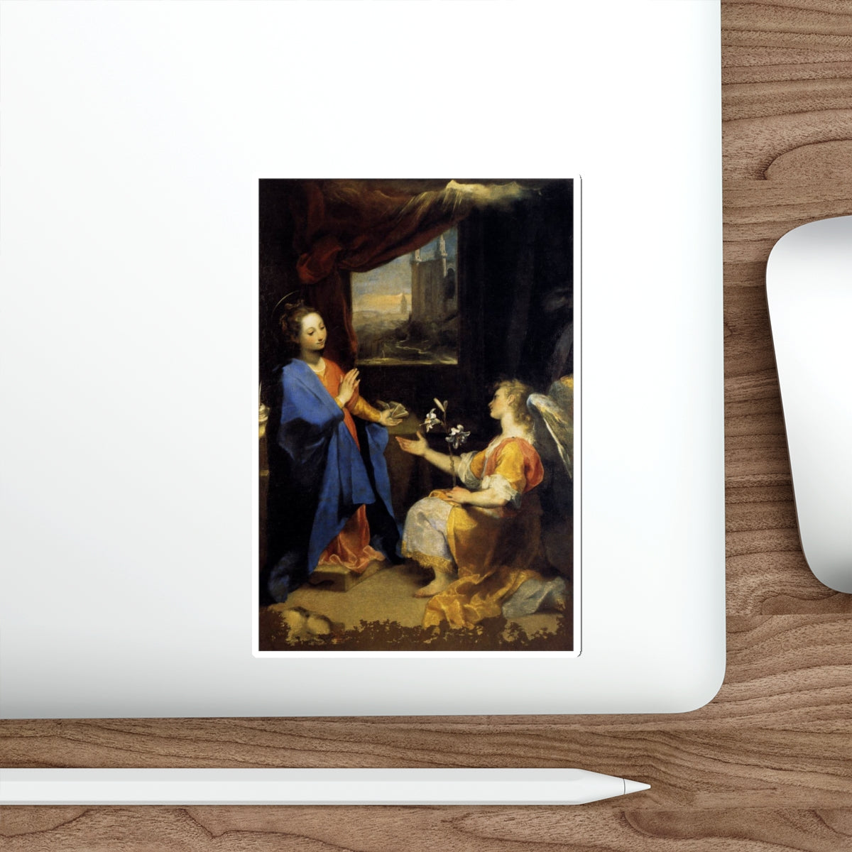 BAROCCI, Federico Fiori - Annunciation1 (Artwork) STICKER Vinyl Die-Cut Decal-The Sticker Space