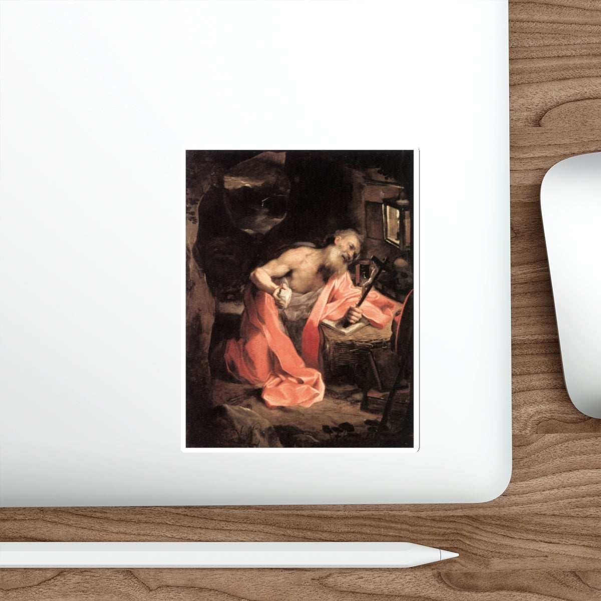 BAROCCI, Federico Fiori - St Jerome (Artwork) STICKER Vinyl Die-Cut Decal-The Sticker Space