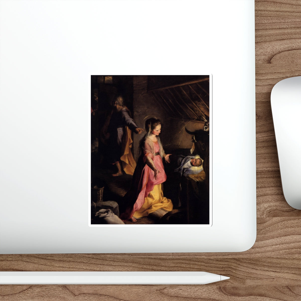 BAROCCI, Federico Fiori - The Nativity (Artwork) STICKER Vinyl Die-Cut Decal-The Sticker Space