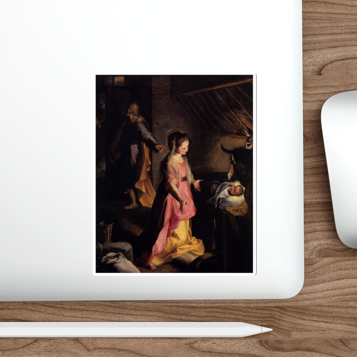 BAROCCI, Federico Fiori - The Nativity (Artwork) STICKER Vinyl Die-Cut Decal-The Sticker Space