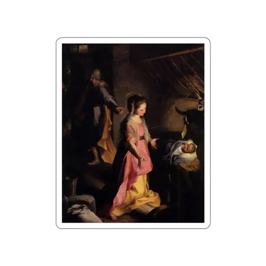 BAROCCI, Federico Fiori - The Nativity (Artwork) STICKER Vinyl Die-Cut Decal White Die-Cut 2 Inch - The Sticker Space
