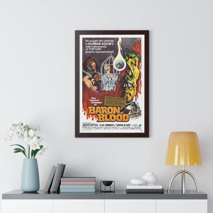 BARON BLOOD 1972 - Framed Movie Poster-The Sticker Space