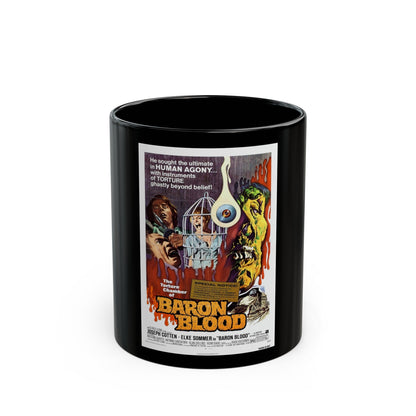 BARON BLOOD 1972 Movie Poster - Black Coffee Mug-11oz-The Sticker Space