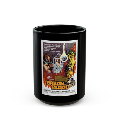 BARON BLOOD 1972 Movie Poster - Black Coffee Mug-15oz-The Sticker Space