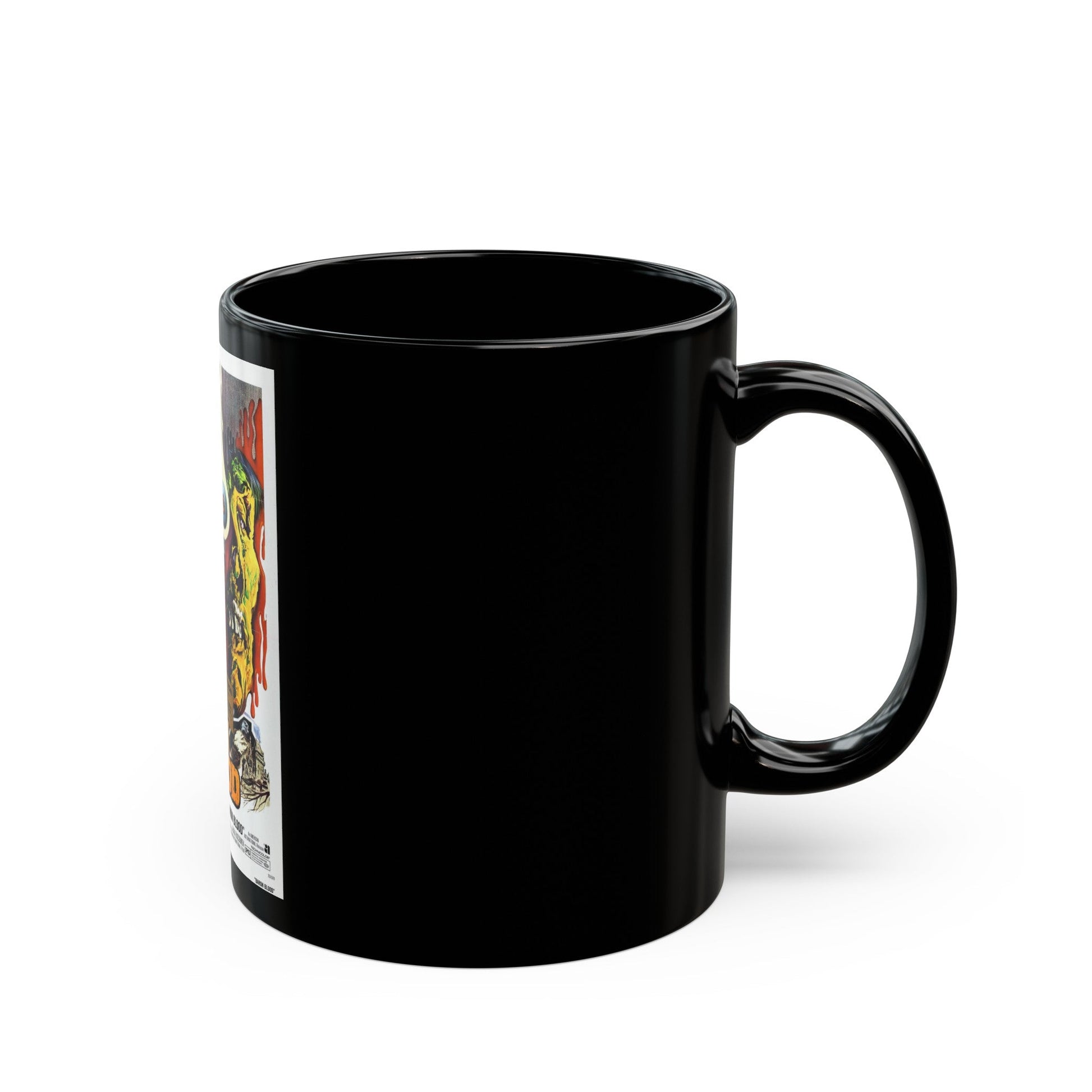 BARON BLOOD 1972 Movie Poster - Black Coffee Mug-The Sticker Space