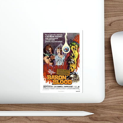 BARON BLOOD 1972 Movie Poster STICKER Vinyl Die-Cut Decal-The Sticker Space