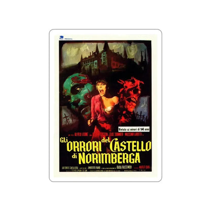 BARON BLOOD (ITALIAN) 1972 Movie Poster STICKER Vinyl Die-Cut Decal 5 Inch - The Sticker Space