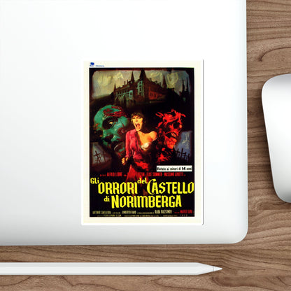 BARON BLOOD (ITALIAN) 1972 Movie Poster STICKER Vinyl Die-Cut Decal-The Sticker Space