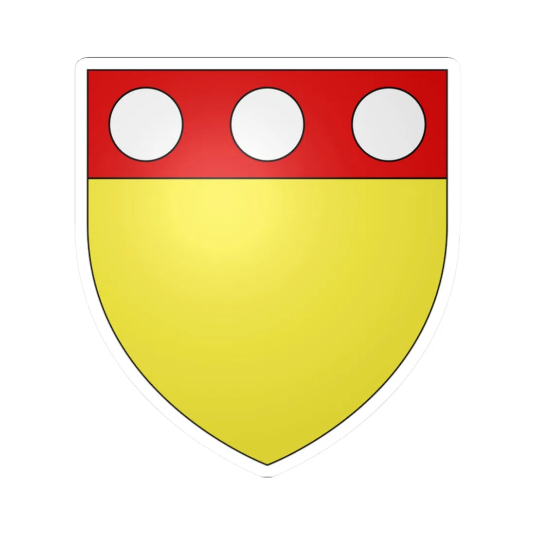 Baron Camoys arms (England) (Coat of Arms) STICKER Vinyl Kiss-Cut Decal 2 Inch White - The Sticker Space