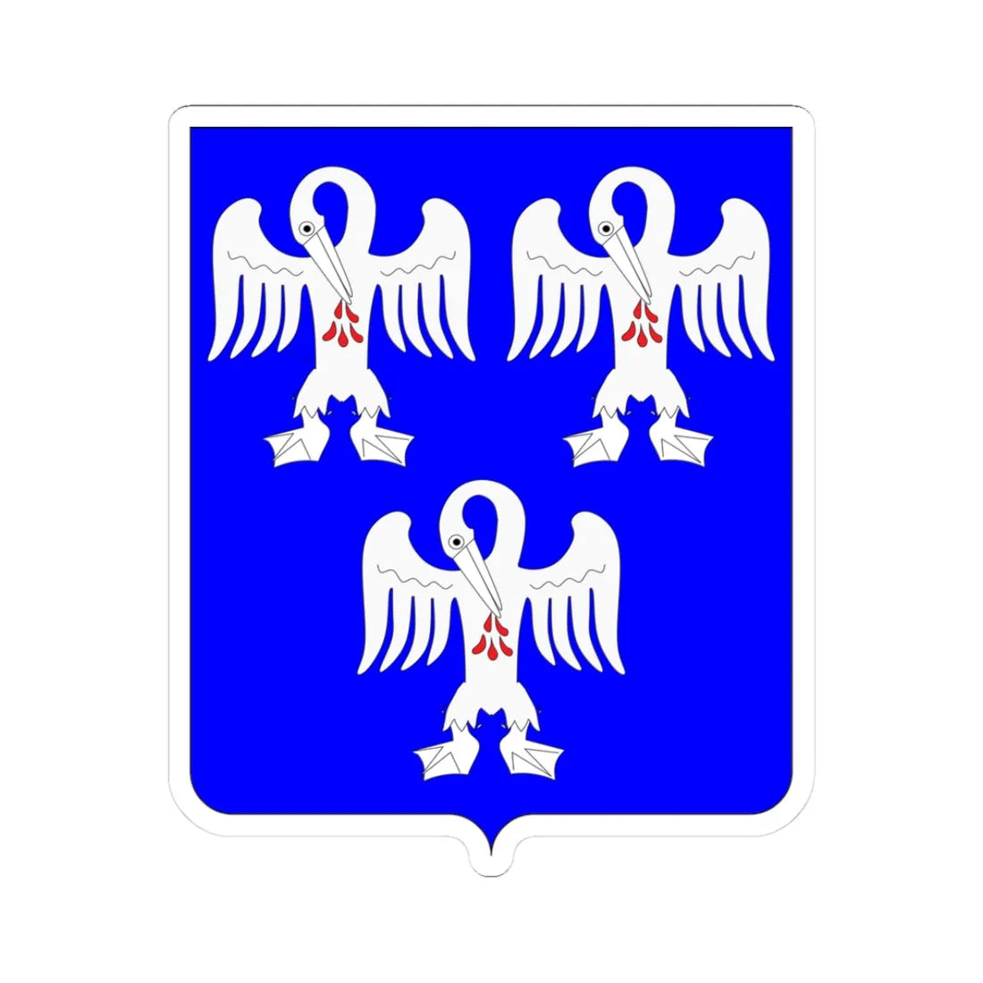 Baron Pelham COA (England) (Coat of Arms) STICKER Vinyl Kiss-Cut Decal 3 Inch White - The Sticker Space