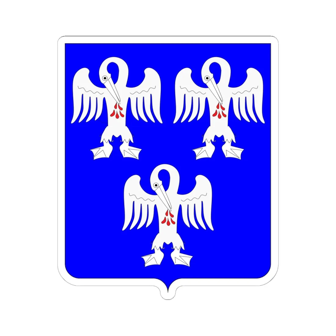 Baron Pelham COA (England) (Coat of Arms) STICKER Vinyl Kiss-Cut Decal 6 Inch White - The Sticker Space