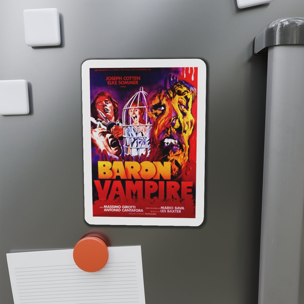 BARON VAMPIRE (BARON BLOOD) 1972 Movie Poster - Die-Cut Magnet-The Sticker Space