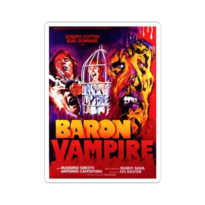 BARON VAMPIRE (BARON BLOOD) 1972 Movie Poster - STICKER Vinyl Kiss-Cut Decal 2 Inch White - The Sticker Space