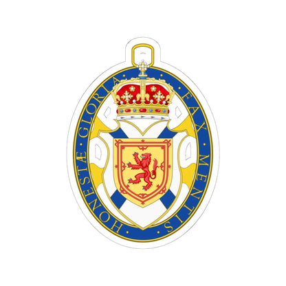 Baronets badge Nova Scotia (Canada) (Coat of Arms) STICKER Vinyl Kiss-Cut Decal 6 Inch White - The Sticker Space