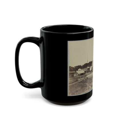 Barracks At Fort Carroll (U.S. Civil War) Black Coffee Mug-The Sticker Space